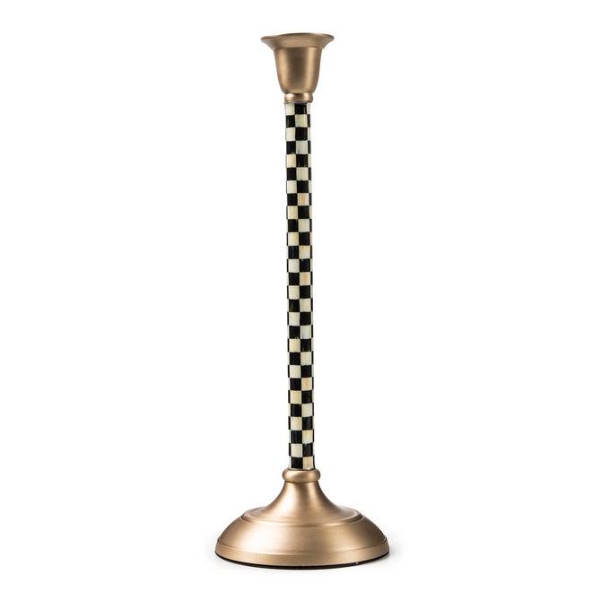 Courtly Check Large Candlestick image number 0