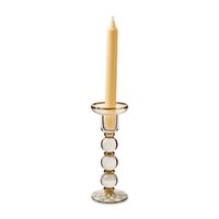 Sterling Check Large Glass Candlestick