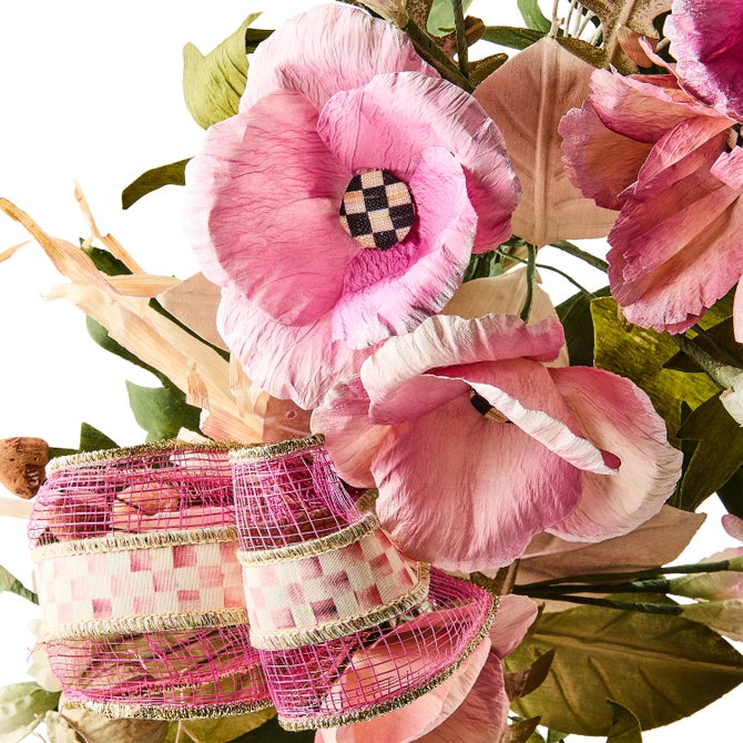 Rosy Poppy 22" Wreath image number 2