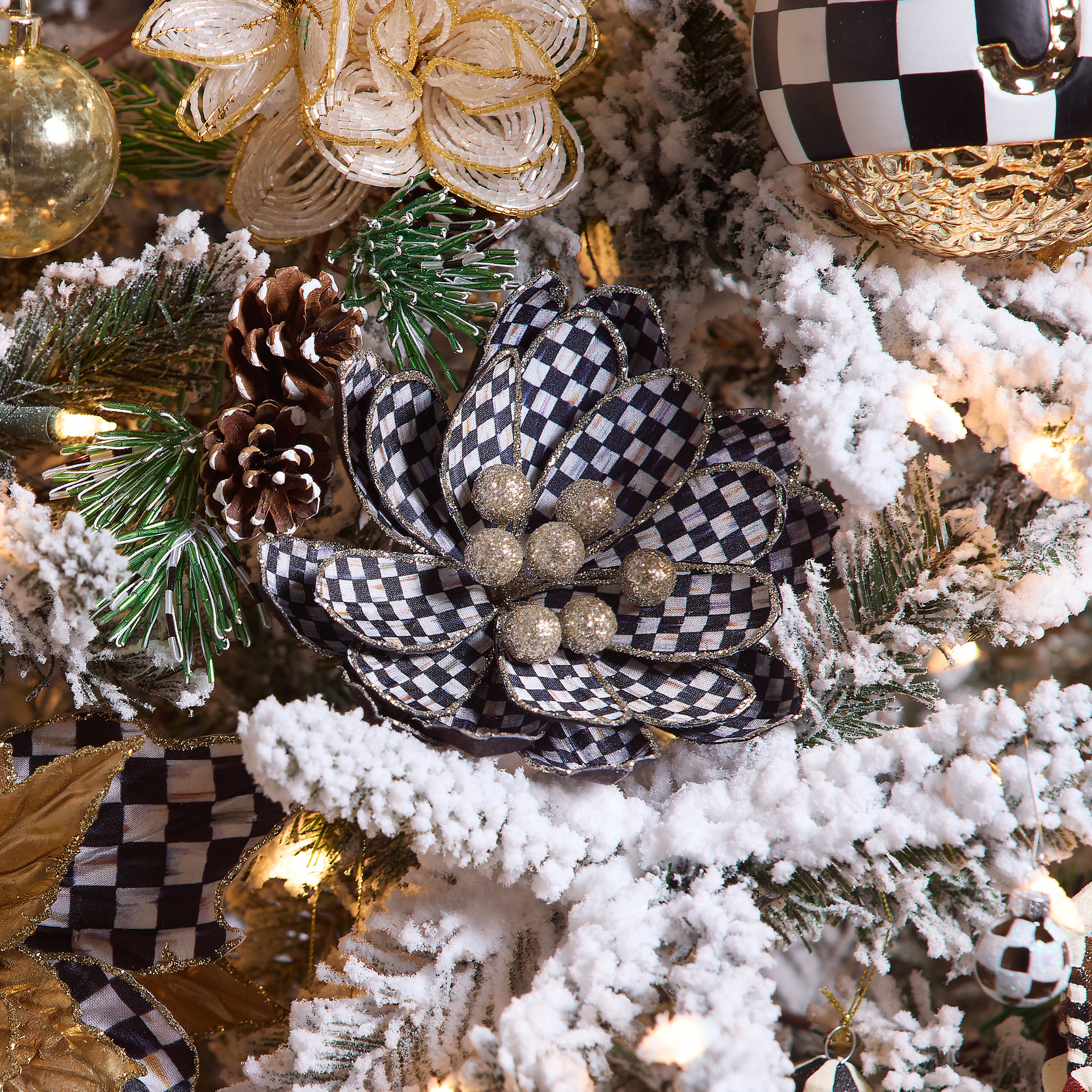 MacKenzie-Childs | Courtly Check Flower Clip