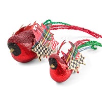 Timeless Tartan Bird Clips, Set of 2