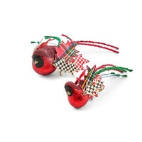 Timeless Tartan Bird Clips, Set of 2