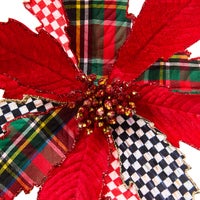 Timeless Tartan Poinsettia Stem