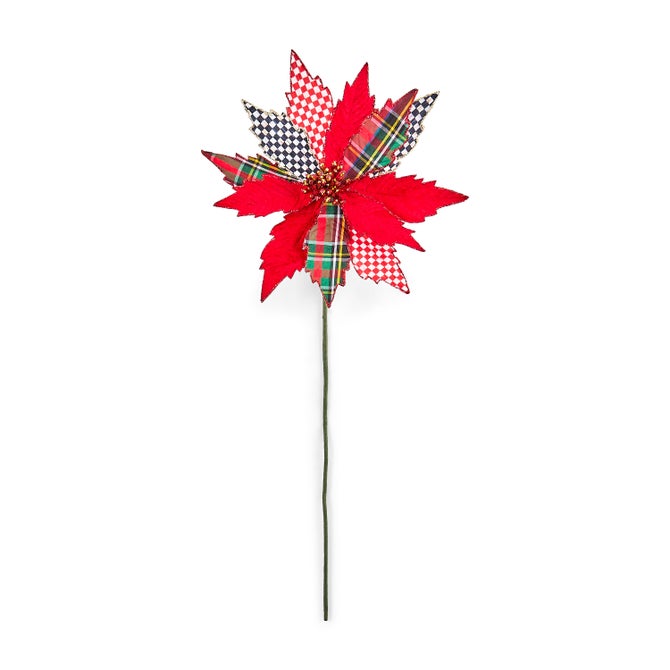 Timeless Tartan Poinsettia Stem image number 0