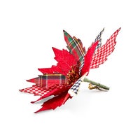 Timeless Tartan Poinsettia Clip