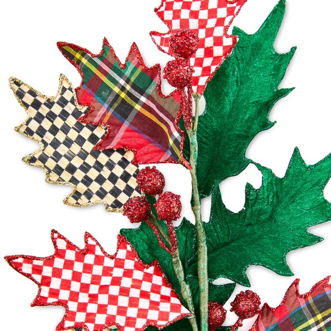 Timeless Tartan Holly Spray image number 3