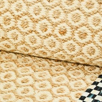 Courtly Check Natural Honeycomb 2'6" x 9' Jute Rug