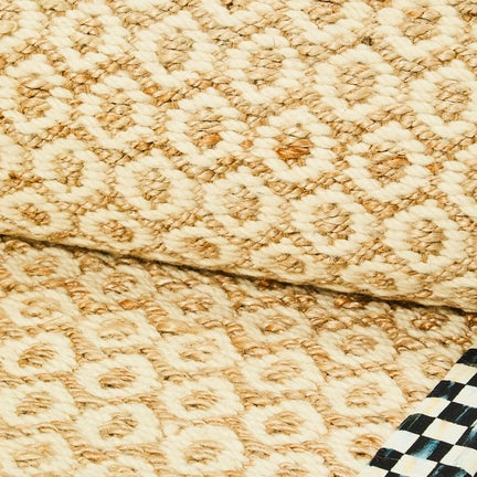 Courtly Check Natural Honeycomb 3' x 5' Jute Rug