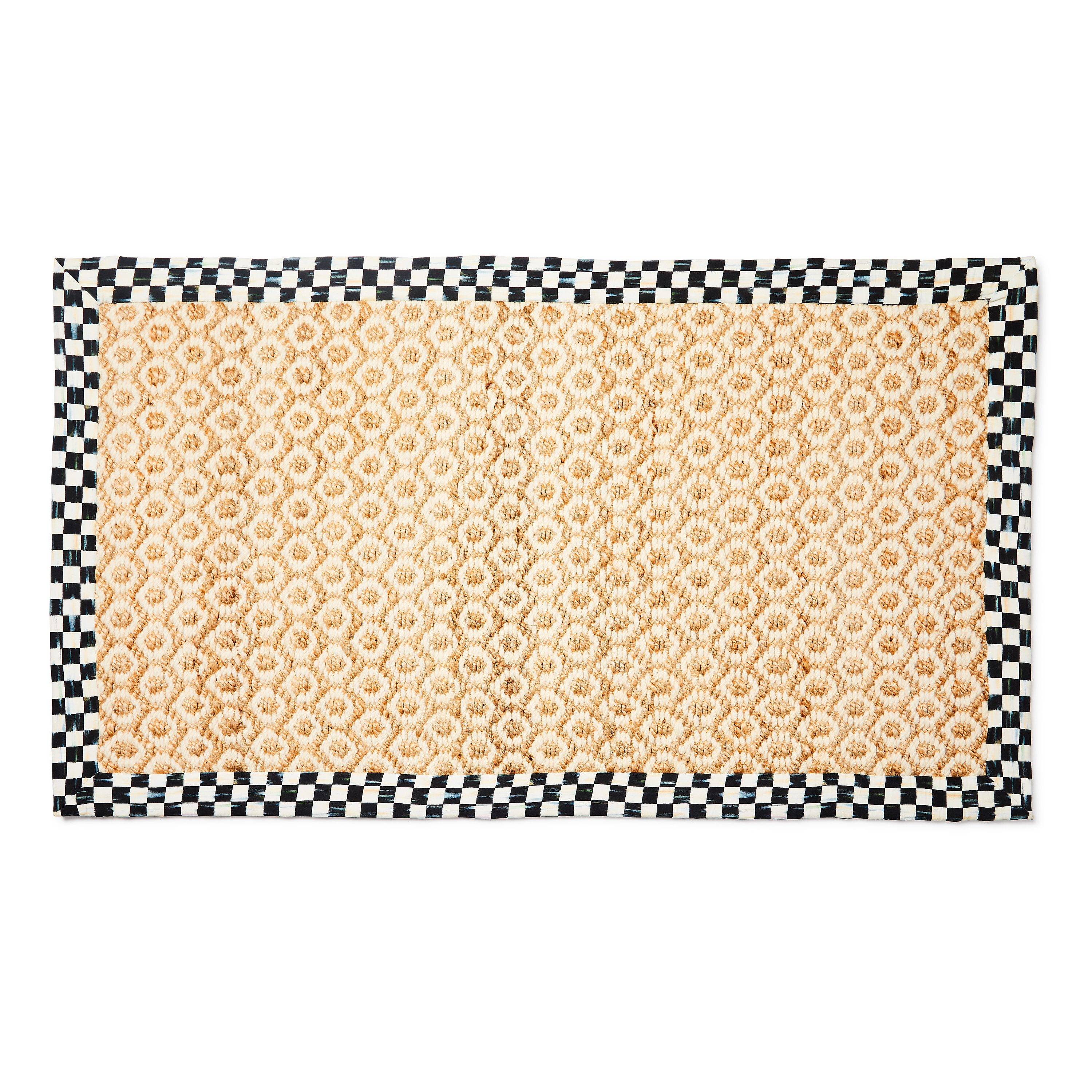 MacKenzie-Childs | Courtly Check Natural Honeycomb 3' x 5' Jute Rug