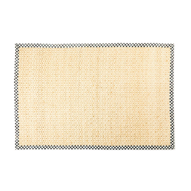 Courtly Check Natural Honeycomb 6' x 9' Jute Rug image number 0