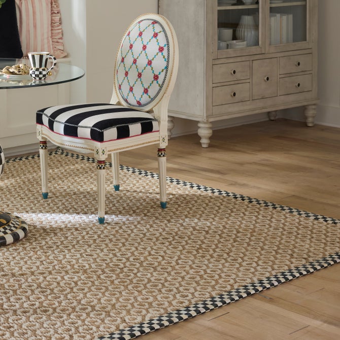 Courtly Check Natural Honeycomb 8' x 10' Jute Rug image number 1