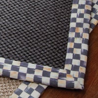 Courtly Check Black Sisal 2'6" x 9' Runner