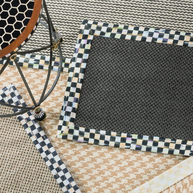 Courtly Check Black Sisal 2'6" x 9' Runner image number 3