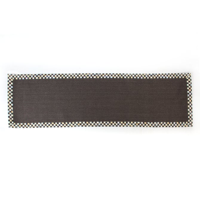 Courtly Check Black Sisal 2'6" x 9' Runner image number 0