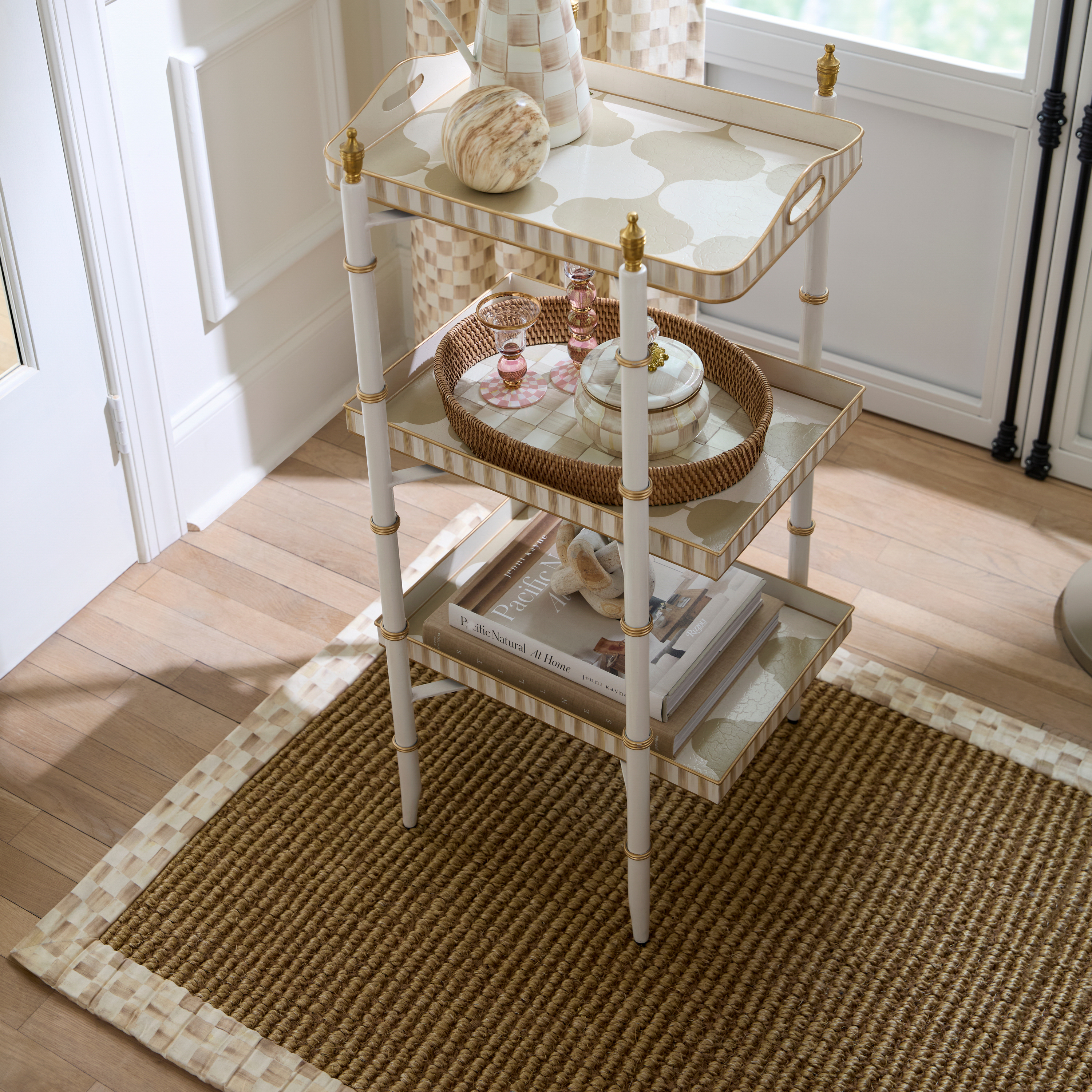 MacKenzie-Childs | Mocha Check 3' x 5' Chunky Sisal Rug