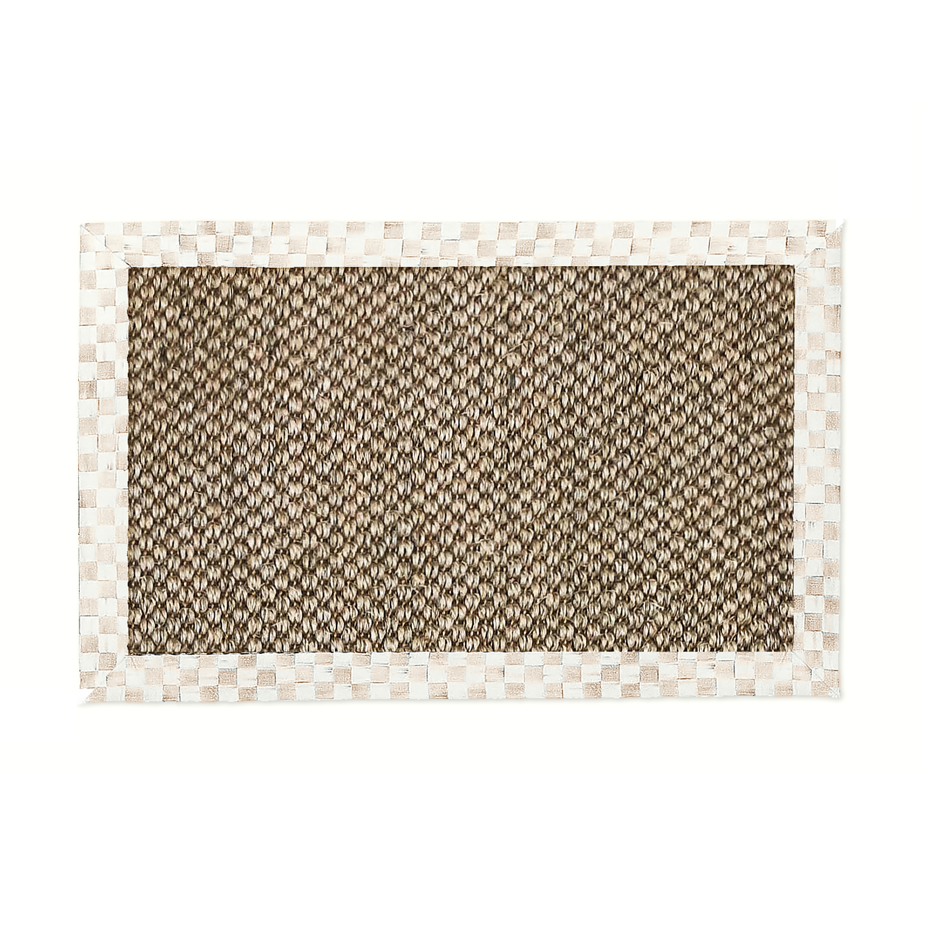 MacKenzie-Childs | Mocha Check 3' x 5' Chunky Sisal Rug