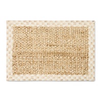 Mocha Check Chunky Jute 2' x 3' Jute Rug