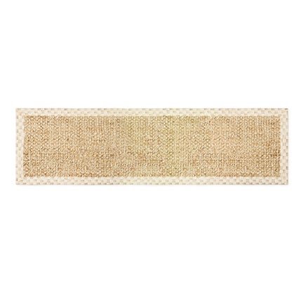 Mocha Check Chunky Jute 2'6" x 9' Jute Rug
