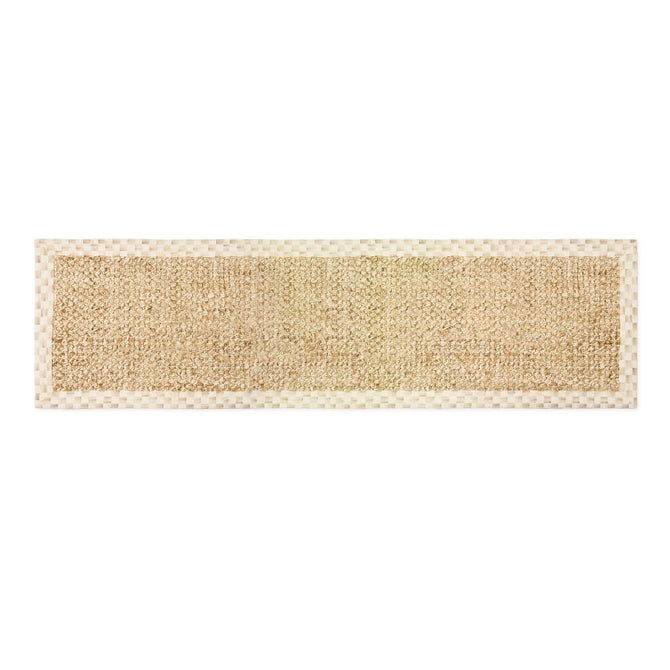 Mocha Check Chunky Jute 2'6" x 9' Jute Rug image number 0