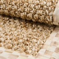 Mocha Check Chunky Jute 6' x 9' Jute Rug