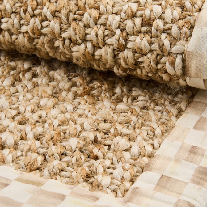 Mocha Check Chunky Jute 6' x 9' Jute Rug image number 2