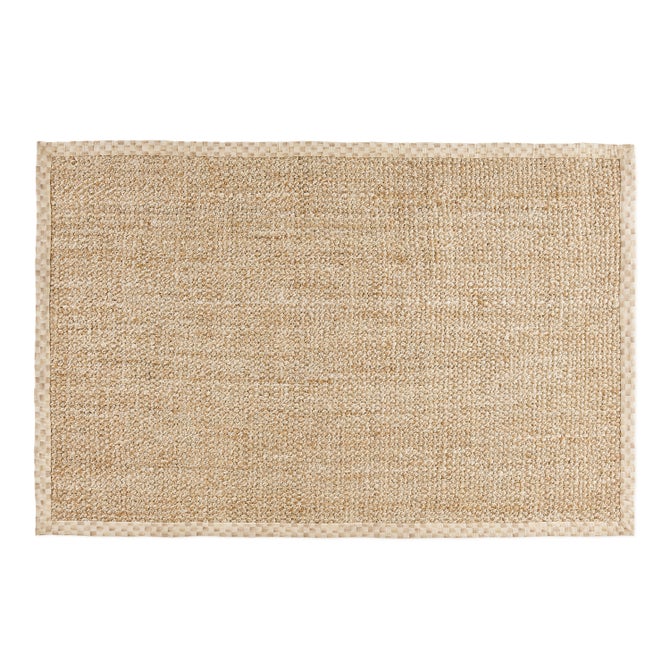 Mocha Check Chunky Jute 6' x 9' Jute Rug image number 0