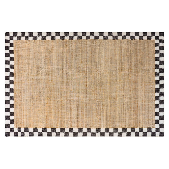 Check Jute 5' x 8' Rug image number 0