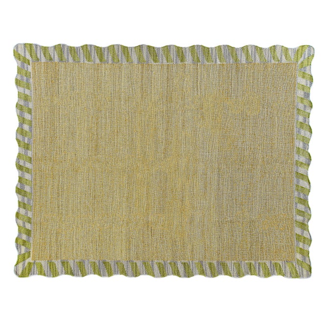 Jute Scalloped Purple and Green 8' x 10' Rug image number 0