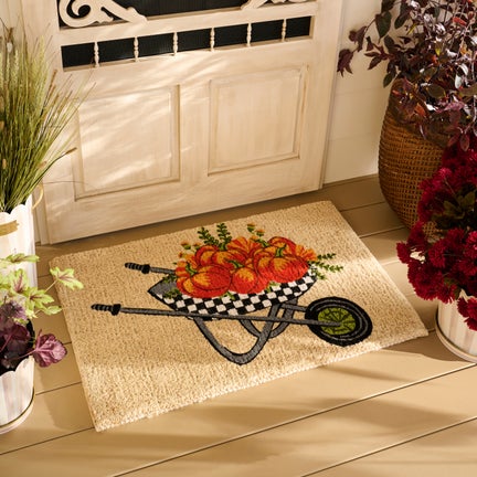 Autumn Wheelbarrow Entrance Mat