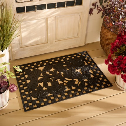 Autumn Leaves Rubber Entrance Mat