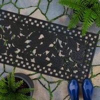 Autumn Leaves Rubber Double Door Entrance Mat