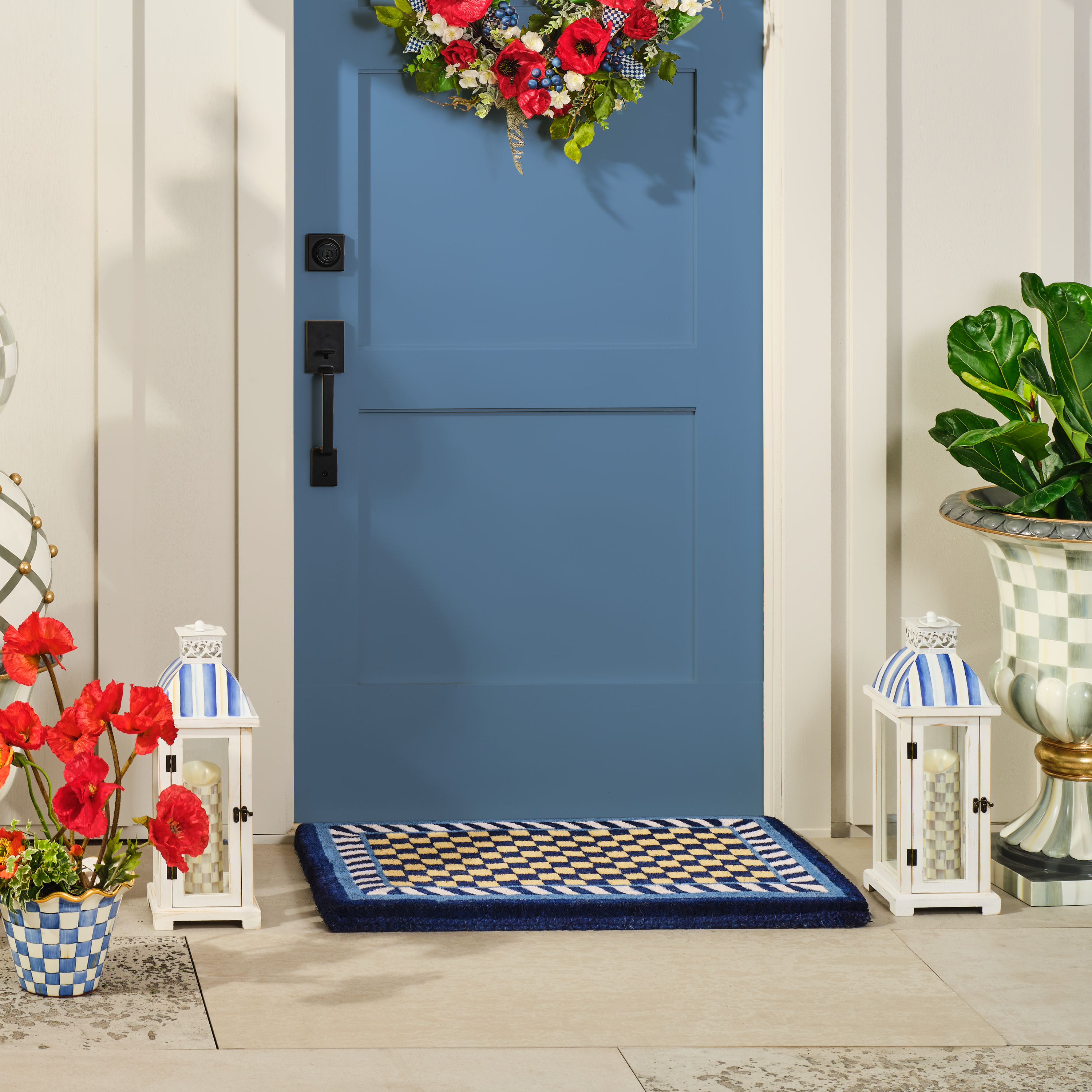 MacKenzie-Childs | Royal Check Entrance Mat