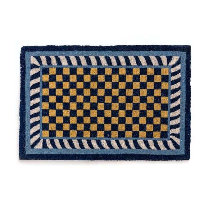 Royal Check Entrance Mat image number 0