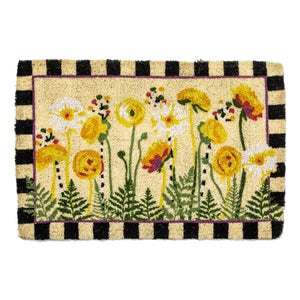 MacKenzie-Childs | Everything is Coming Up Daisies Entrance Mat