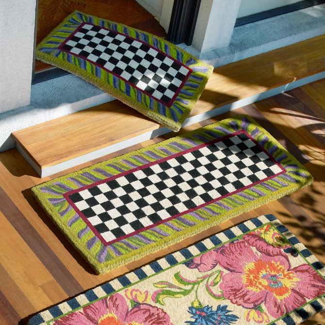 Courtly Check Double Door Entrance Mat image number 1