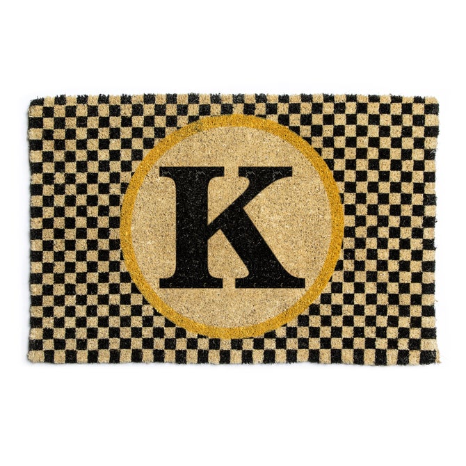 Monogrammed "K" Entrance Mat image number 0