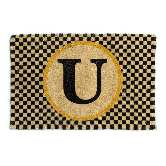 Monogrammed "U" Entrance Mat image number 0