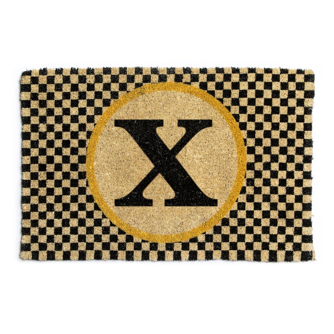 Monogrammed "X" Entrance Mat image number 0