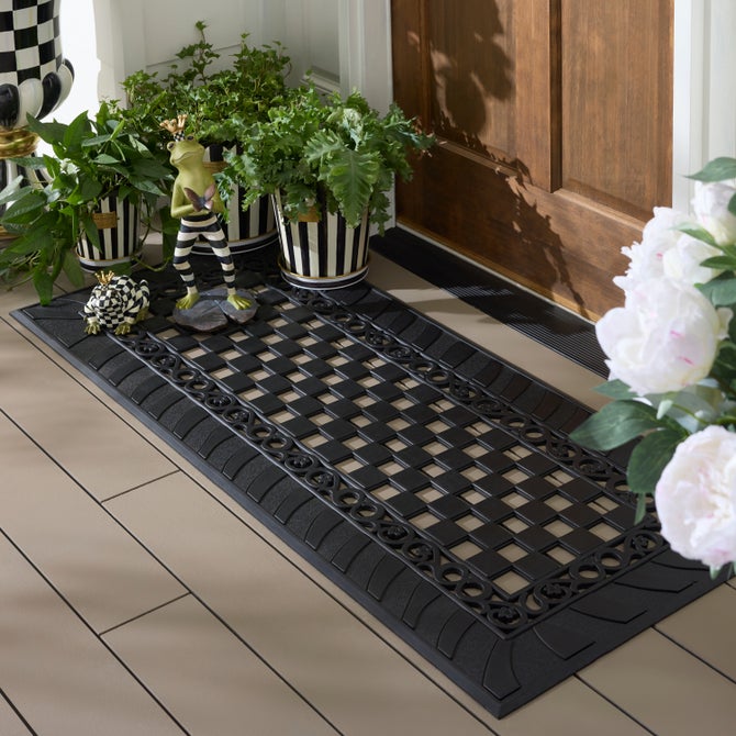 Classic Check Rubber Entrance Mat image number 2