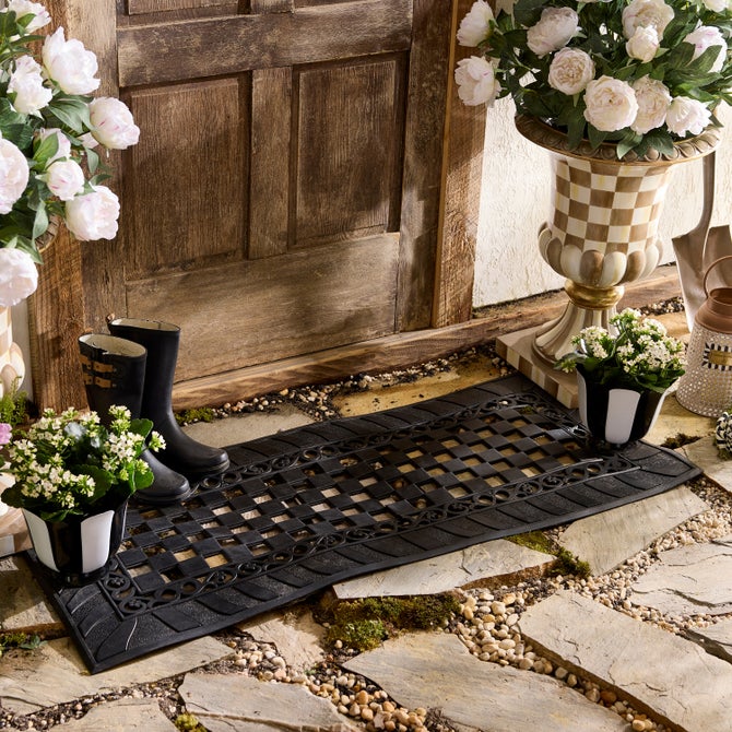 Classic Check Rubber Entrance Mat image number 4