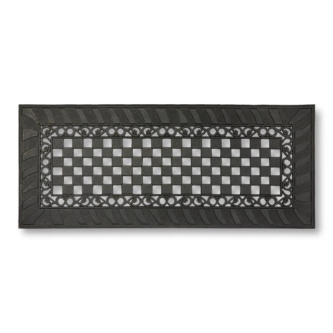 Classic Check Rubber Entrance Mat image number 0