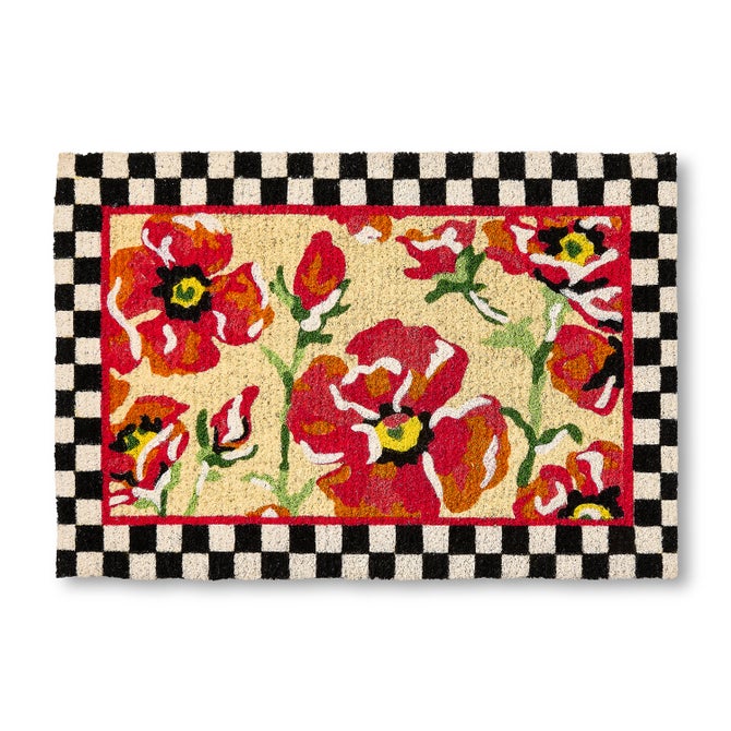 Red Poppies Entrance Mat image number 0