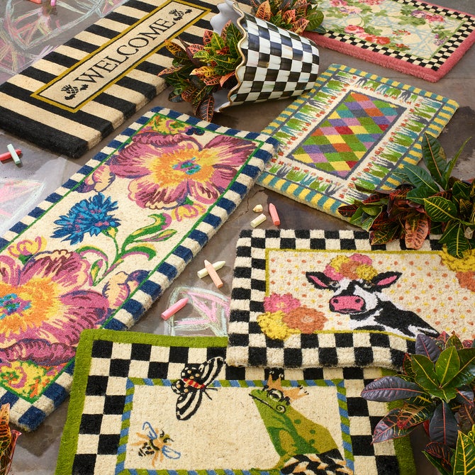 Flower Market Double Door Entrance Mat image number 8