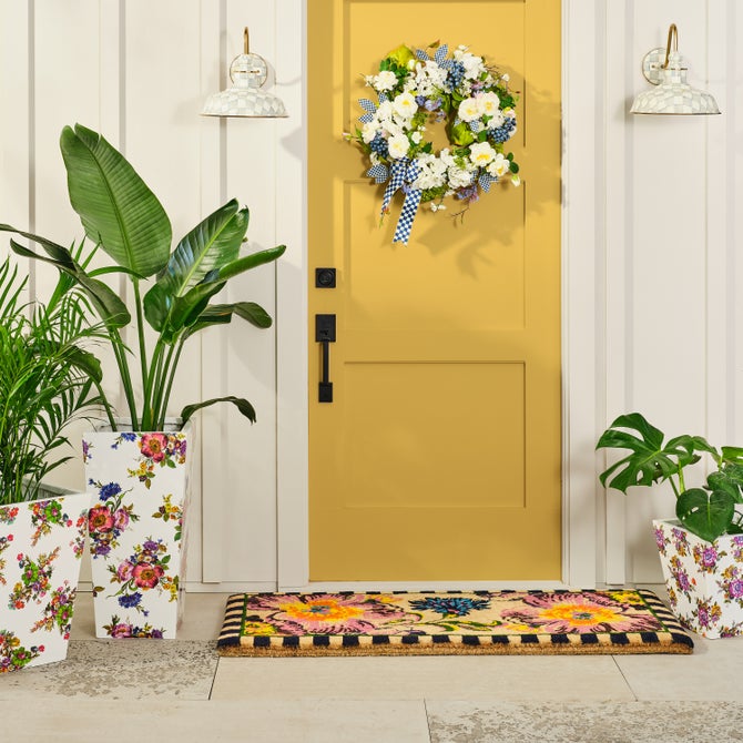 Flower Market Double Door Entrance Mat image number 10