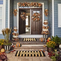 Welcome Awning Stripe Entrance Mat