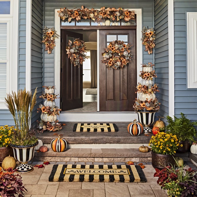 Welcome Awning Stripe Entrance Mat image number 5