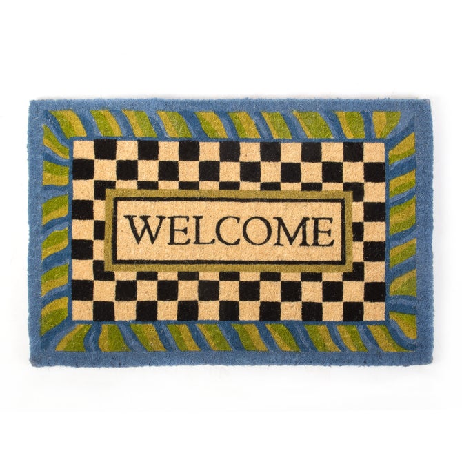 Welcome Periwinkle Entrance Mat image number 0