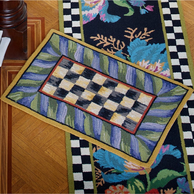 Courtly Check Purple & Green 2' x 3' Rug image number 1