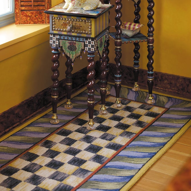Courtly Check Purple & Green 2'6" x 8' Runner image number 4