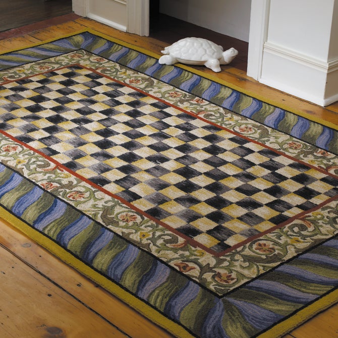 Courtly Check Purple & Green 5' x 8' Rug image number 1
